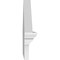 Ekena Millwork Peaked Cap Smooth Architectural PVC Combination Pediment, 28"W x 13-7/8"H x 2-3/4"P (Pitch 6/12) PEDPC028X140PKC00 - alternate 5